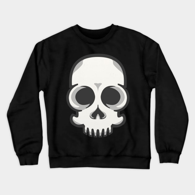 Friendly Vector Skelly Head Crewneck Sweatshirt by msharris22